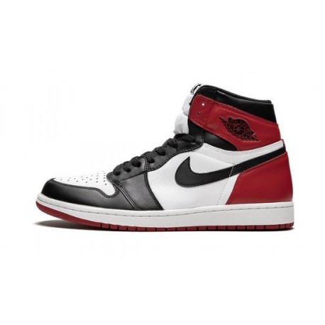 Mens Air Jordan 1 High OG "Black Toe"White/Black-Varsity Red