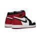 Mens Air Jordan 1 High OG "Black Toe"White/Black-Varsity Red