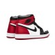 Womens Air Jordan 1 High OG "Satin Black Toe"Black/Black-White-Varsity Red