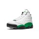 Mens Air Jordan 13 Lucky Green "White/Black-Lucky Green"
