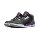 Mens Air Jordan 3 Court Purple Black Cement "Black/Cement Grey-White-Court"