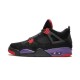 Mens Air Jordan 4 Raptors Black/Court Purple-University