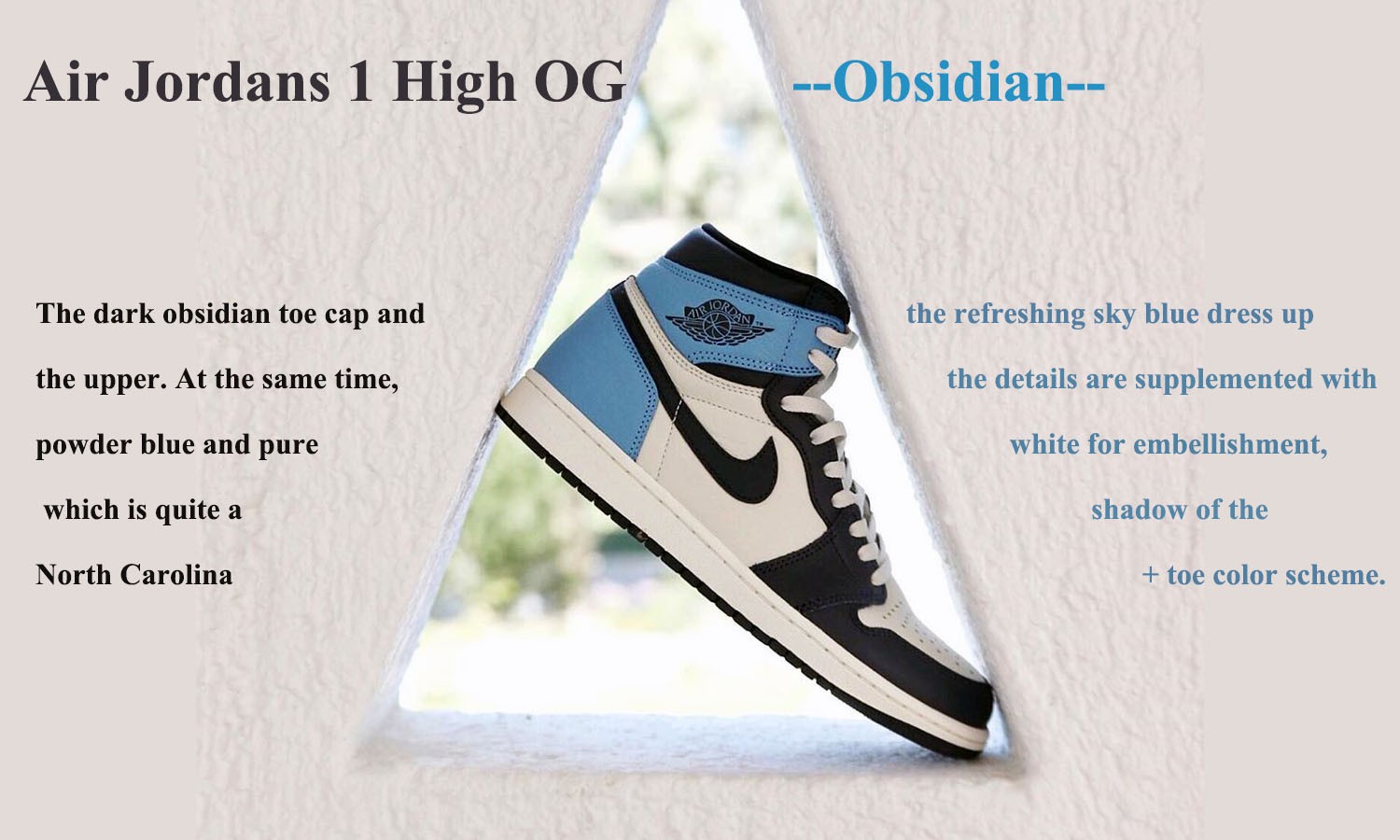 Air Jordans 1 High OG Obsidian